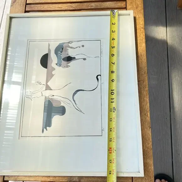 Michael Karavasilis Contemporary Art work framed signed “IO” 2/10
